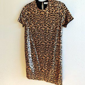 Zara sequin t-shirt party dress